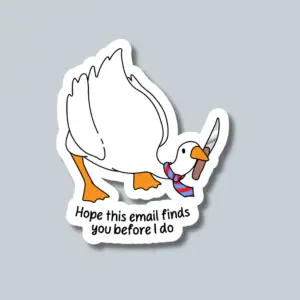 Naklejka pojedyncza Sarkastyczne/Gąska (10034)