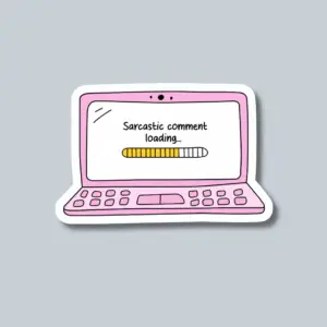 Naklejka pojedyncza Sarkastyczne (10017)