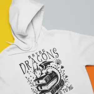Bluza z kapturem z nadrukiem "Dragons"