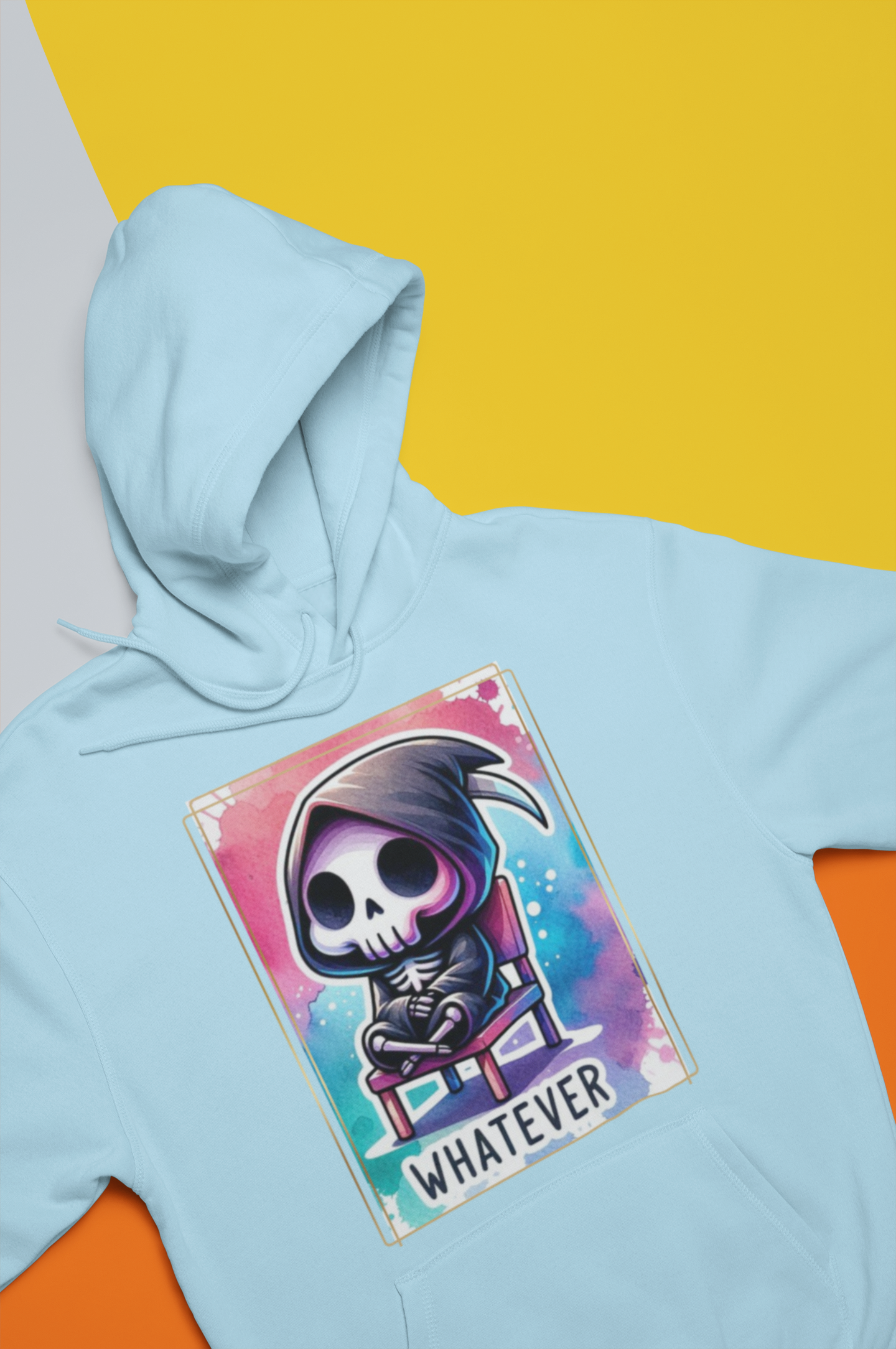 Bluza z kapturem z nadrukiem "Whatever"