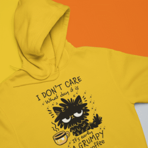 Bluza z kapturem z nadrukiem "I'm Grumpy"