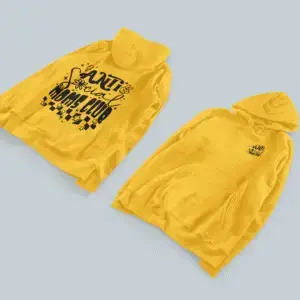 Bluza z kapturem z nadrukiem "Anti-social moms club"