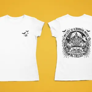 Koszulka z nadrukiem "Horror movie"