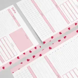 Planer dzienny na 1 stronie Walentynki (90014)