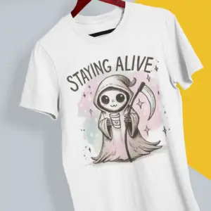 Koszulka z nadrukiem "Alive"