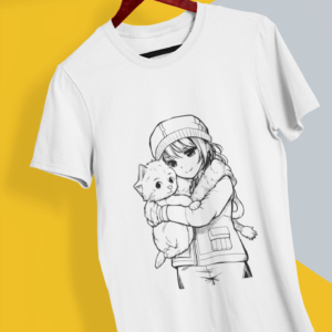 Koszulka z nadrukiem "Anime"