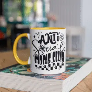 Kubek z nadrukiem "Anti-social moms club 2"