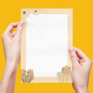 Notes z wyrywanymi kartkami A5 "Kapibara"