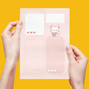 Notes z wyrywanymi kartkami A5 "Kot 2"