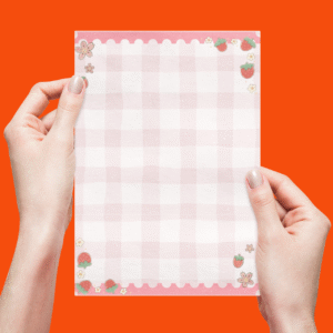 Notes z wyrywanymi kartkami A5 "Truskawka"