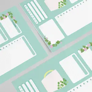 Planer dzienny na 1 stronie Rośliny (90007)