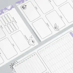 Planer tygodniowy na 2 stronach Halloween (80005)