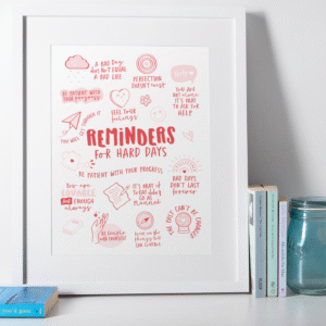 Plakat afirmacyjny Self-love